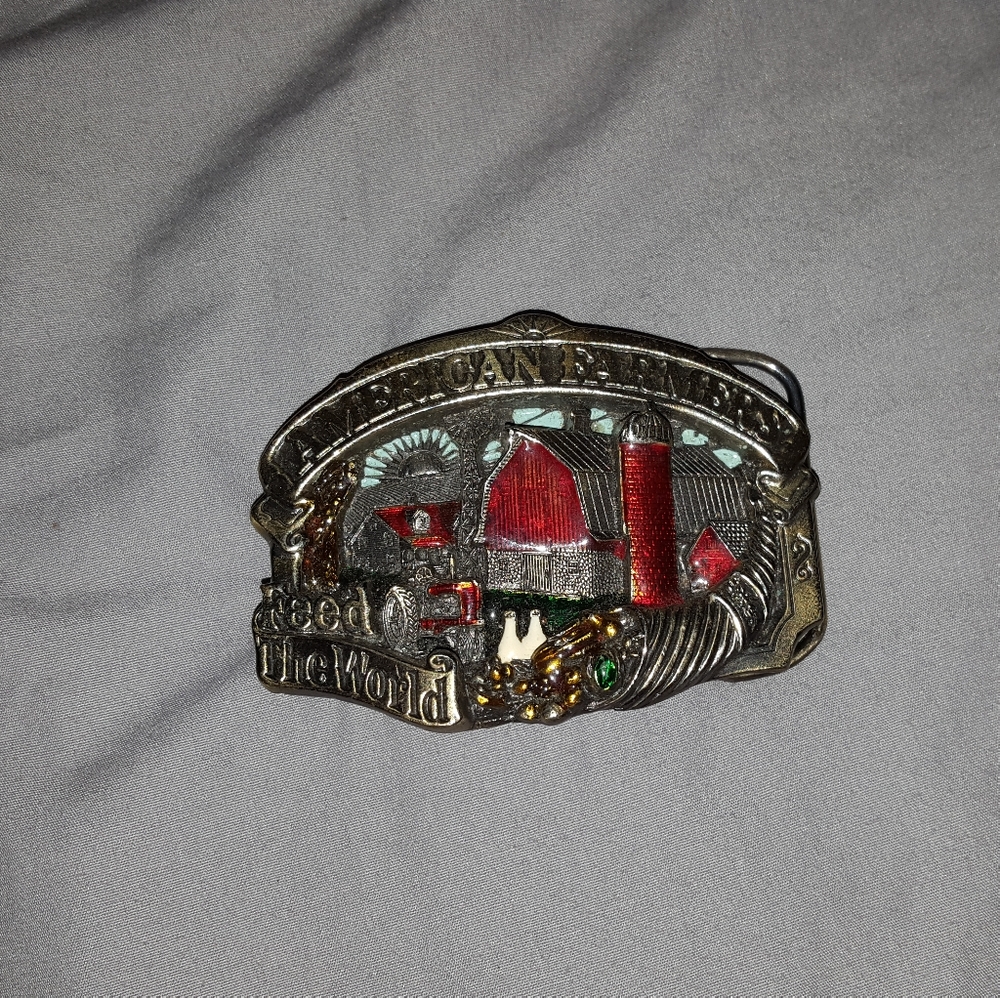 American Farmers belt buckle